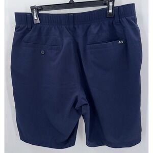 Under Armour Golf Shorts Navy Blue Mens Size 36 Stretch WaistBand‎